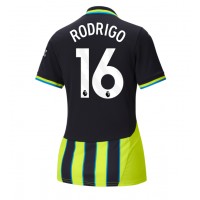 Dres Manchester City Rodri Hernandez #16 Gostujuci za Žensko 2024-25 Kratak Rukav